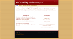 Desktop Screenshot of alvawelding.com