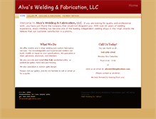 Tablet Screenshot of alvawelding.com